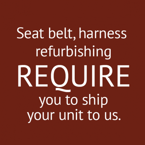 Seat Belt, Harness Refurbishing